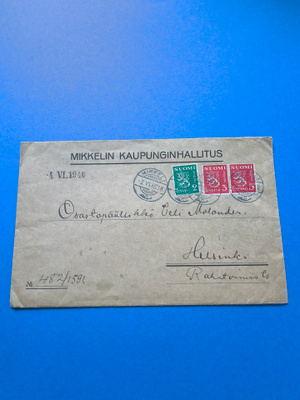 Postilähetyskuori vuodelta 1946
