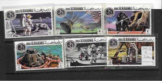 AVARUUS-RASL KHAIMA Mi 708-13 luett. 3,2€