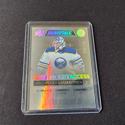 Upper Deck Debut Ticket Access Ukko-Pekka Luukkonen /799