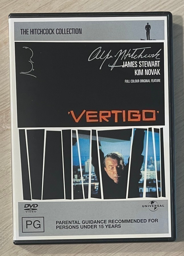 Alfred Hitchcock: VERTIGO (1958) James Stewart (UUSI)