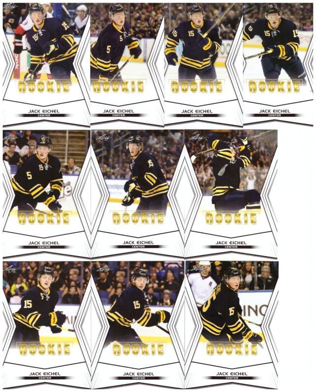 10 x JACK EICHEL 2015-2016 Leaf Limited Rookie Sarja