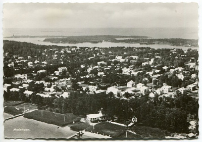 Ahvenanmaa Maarianhamina ilmakuva 1950-luku