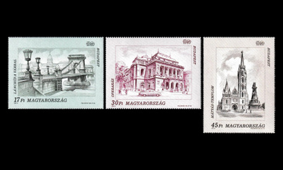 Unkari 4270-2 ** Budapestin nähtävyydet (1993)