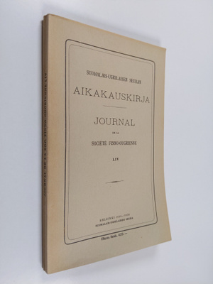 Suomalais-ugrilaisen seuran aikakauskirja 54 -=Journal de...