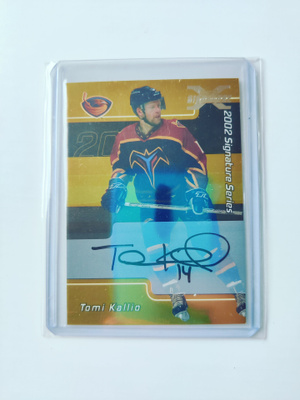 Tomi Kallio 01-02 BAP Gold Signature X Series AU