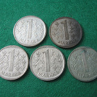 5 kpl 1 mk 1964-1968 - hopeamarkat - pikkukuva 2