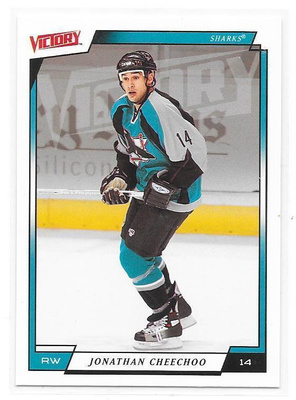 2006-07 UD Victory #185 Jonathan Cheechoo San Jose Sharks