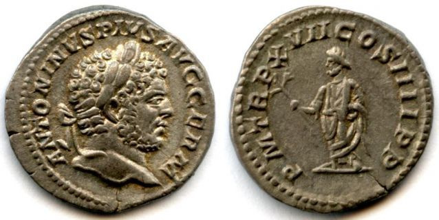 ANCIENT / ROME (II): EMPIRE / Caracalla, AR Denarius AD 214