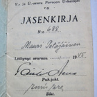 VANHA Jäsenkirja Porvoon Urheilijat Urheiluseura 1945 - pikkukuva 2