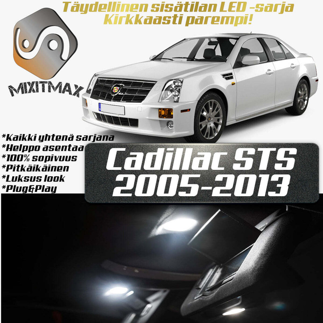 Cadillac STS Sisätilan LED-sarja 18-osainen