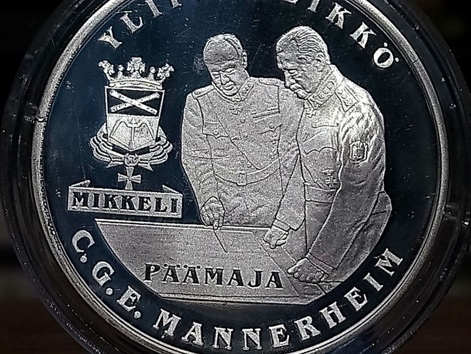 Ylipäälikkö C.G.E. Mannerheim. Hopeinen mitali.