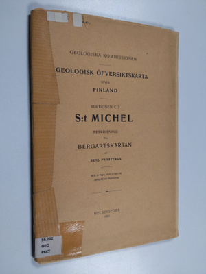 Benjamin Frosterus : Geologisk Öfversiktskarta öfver Finl...