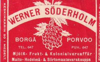 Borgå, Porvoo, Werner Söderholm b550