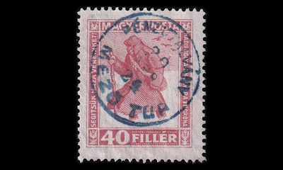 Unkari 312Y o Sotavankien hyväksi 40 f vaakavesil. (1920)