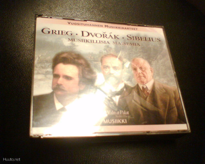 3CD Vuosituhannen Musiikkiaarteet GRIEG DVORAK SIBELIUS