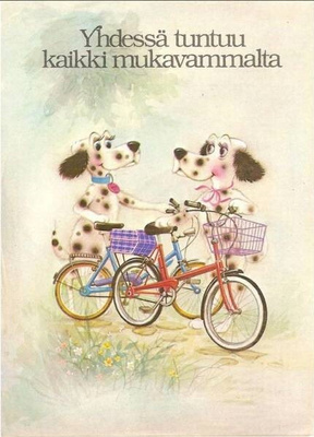 kortti ** Polkupyörä - eril. lasten mieleen tai onnitteluun