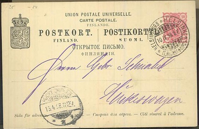 1895 10p ehiö Saksaan