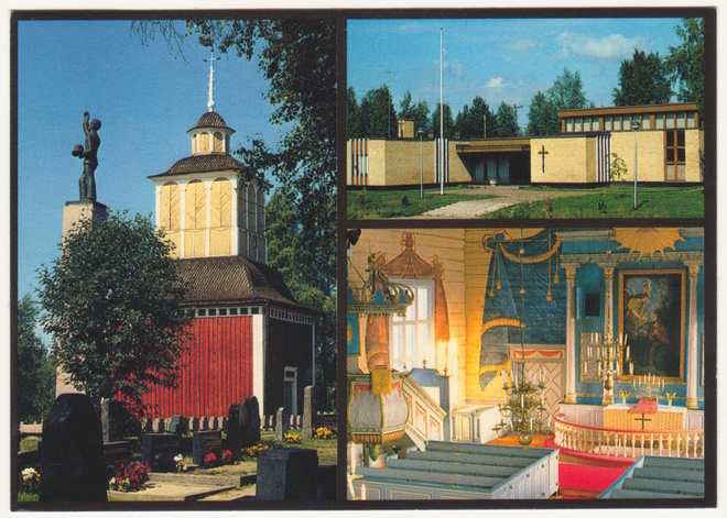 Karvia kirkko ja seurakuntatalo 1983