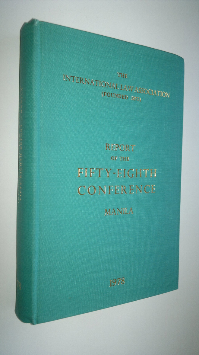 Report of the fifty-eighth conference - Manila 1978