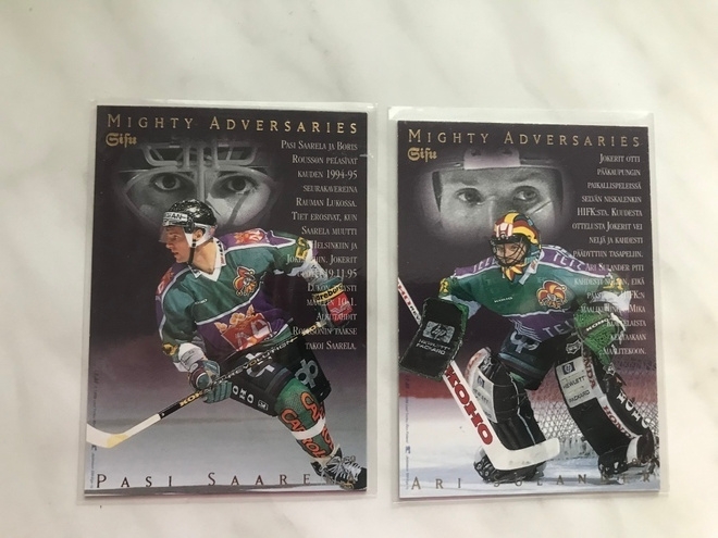 1995-1996 Leaf Sisu Mighty Adversaries kortteja 1.50e/kpl