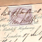 Letter, kirje tai asiakirja, London 1858. - pikkukuva 2