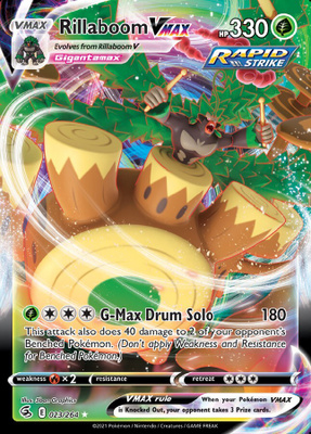 Rillaboom VMAX 023/264 - Fusion Strike - NM/M