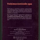 Tutkimusviestinnän opas: Tutkimusten ja selvitysten laatimin - pikkukuva 2