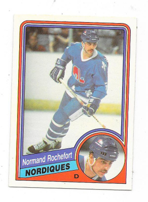 1984-85 OPC #287 Normand Rochefort , Quebec Nordiques