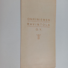 Onkiniemen ravintola o. y. : ruokalista - pikkukuva 1