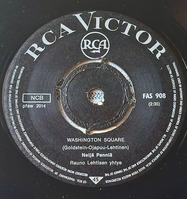 Neljä Penniä – Washington Square / Pitkät Illat  7" 1964