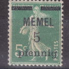 Saksa reich Memel 1920 Mi 18 postituoreena. - pikkukuva 1