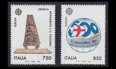 Italia 2213-4 ** Europa Amerikan löytäminen (1992)