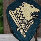 Rajavartiomerkki. Hyväkuntoinen. Halkaisija - 61 mm. - pikkukuva 1