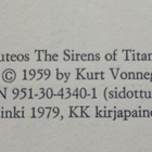 Kurt Vonnegut - Titanin seireenit (sid.) - pikkukuva 4