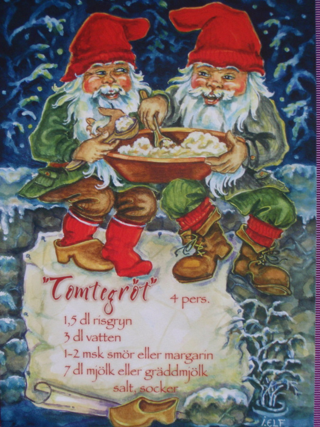 Ingrid Elf tontut joulupuurolla ruots.