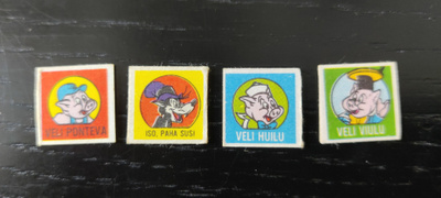 Aku Ankka tilaajalahja 1965 pelinappulat