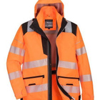 Portwest T400 Huomio-talvityötakki (ora/mus, koko L) - pikkukuva 1