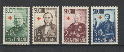 1938 Punaisen Ristin merkkisarja leimaamattomana**