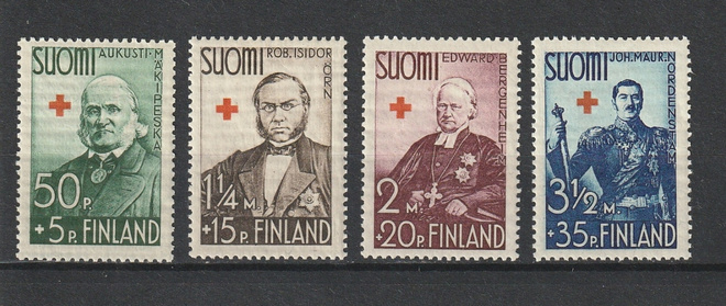 1938 Punaisen Ristin merkkisarja leimaamattomana**