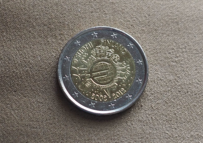 2 EUR Euro 10 vuotta Suomi 2012
