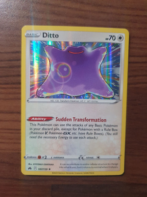 Pokemon Ditto 107/159 Holo rare
