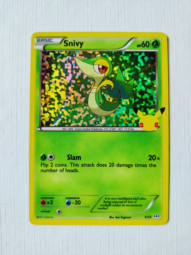 McDonalds 2021 Pokemon 25th Anniversary Holo - Snivy