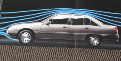 1986 Opel Omega esite - KUIN UUSI - suomalainen