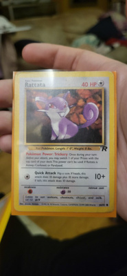 Rattata #64 Pokemon Team Rocket card