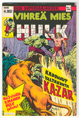 Hulk 1 /1982 juliste mukana!