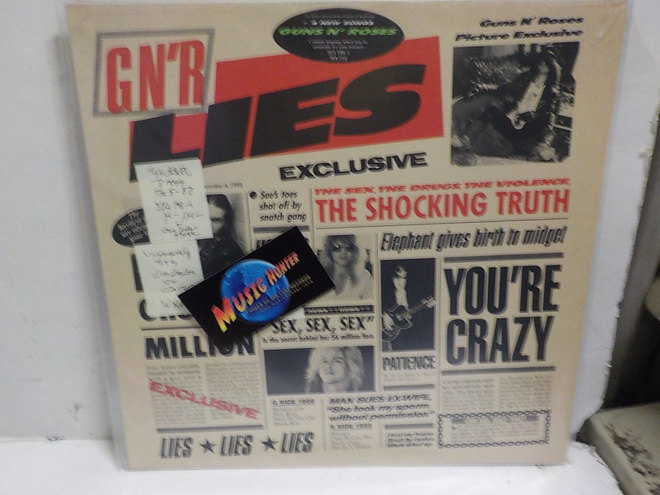 GUNS N' ROSES - G N' R LIES - M-/M- LP