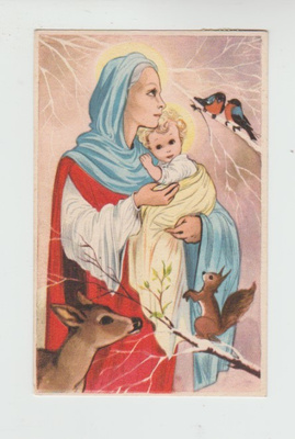Postikortti, JOULU, vanha 1950-luku