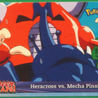 Pokémon 2001 Topps Heracross vs. Mecha Pinsir! - pikkukuva 1