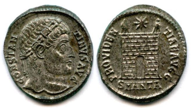 ANCIENT / ROME (II): EMPIRE / Constantine I, Æ Follis 327-29