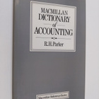 R. H. Parker : Macmillan dictionary of accounting - pikkukuva 1